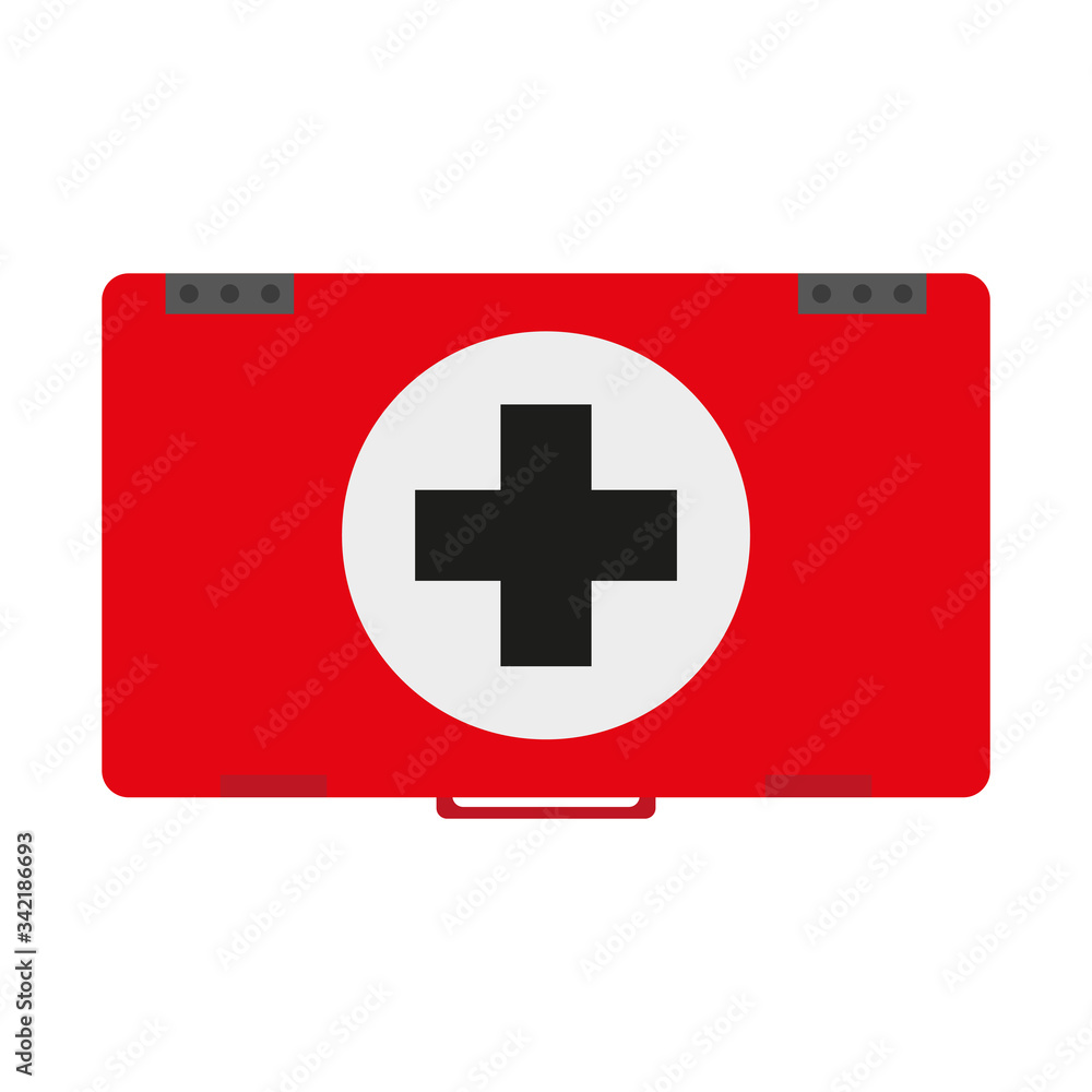 Obraz premium Sticker of a medical briefcase