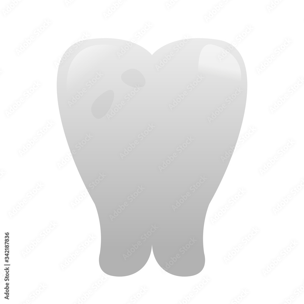 Isolated tooth icon