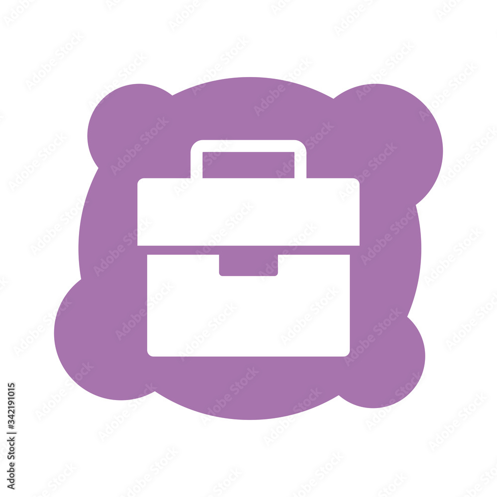 portfolio briefcase documents block style icon portfolio briefcase documents block style icon