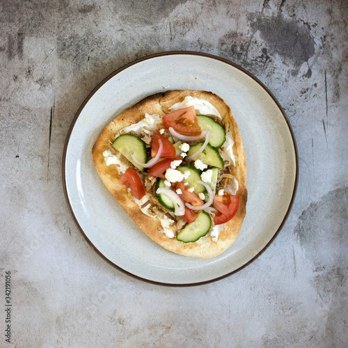 Pork Gyro with Cucumber, To...