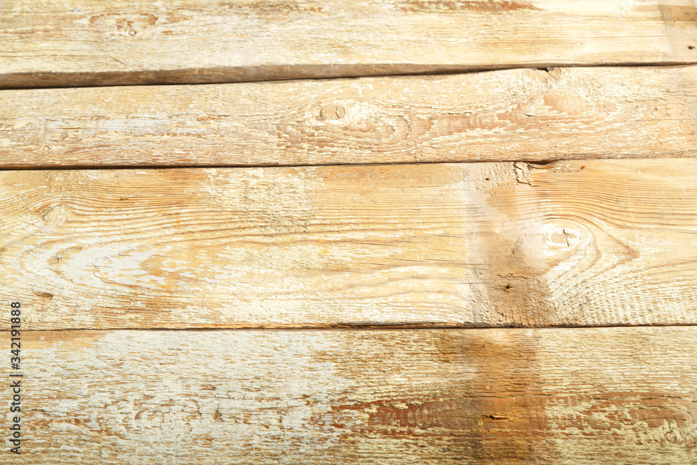 Naklejka premium Texture wooden surface from untreated boards Horizontal