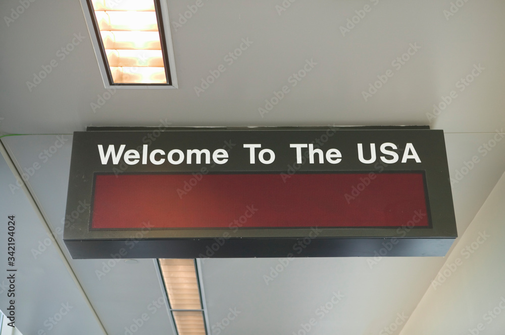 Customs area of an international airport, United States Customs area of an international airport, United States