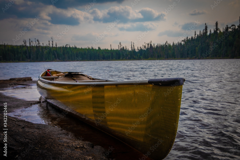 Canoe in the wilderness