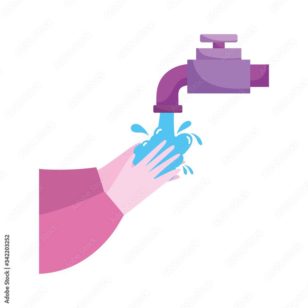covid 19 coronavirus washing hands frequently isolated icon white background covid 19 coronavirus washing hands frequently isolated icon white background