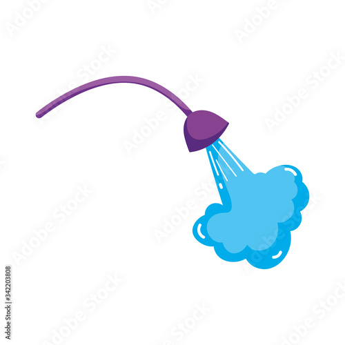 faucet water cleaning isolated icon white background