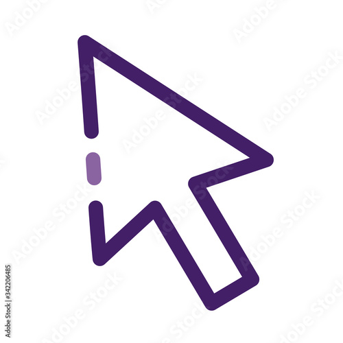 arrow pointer line style icon