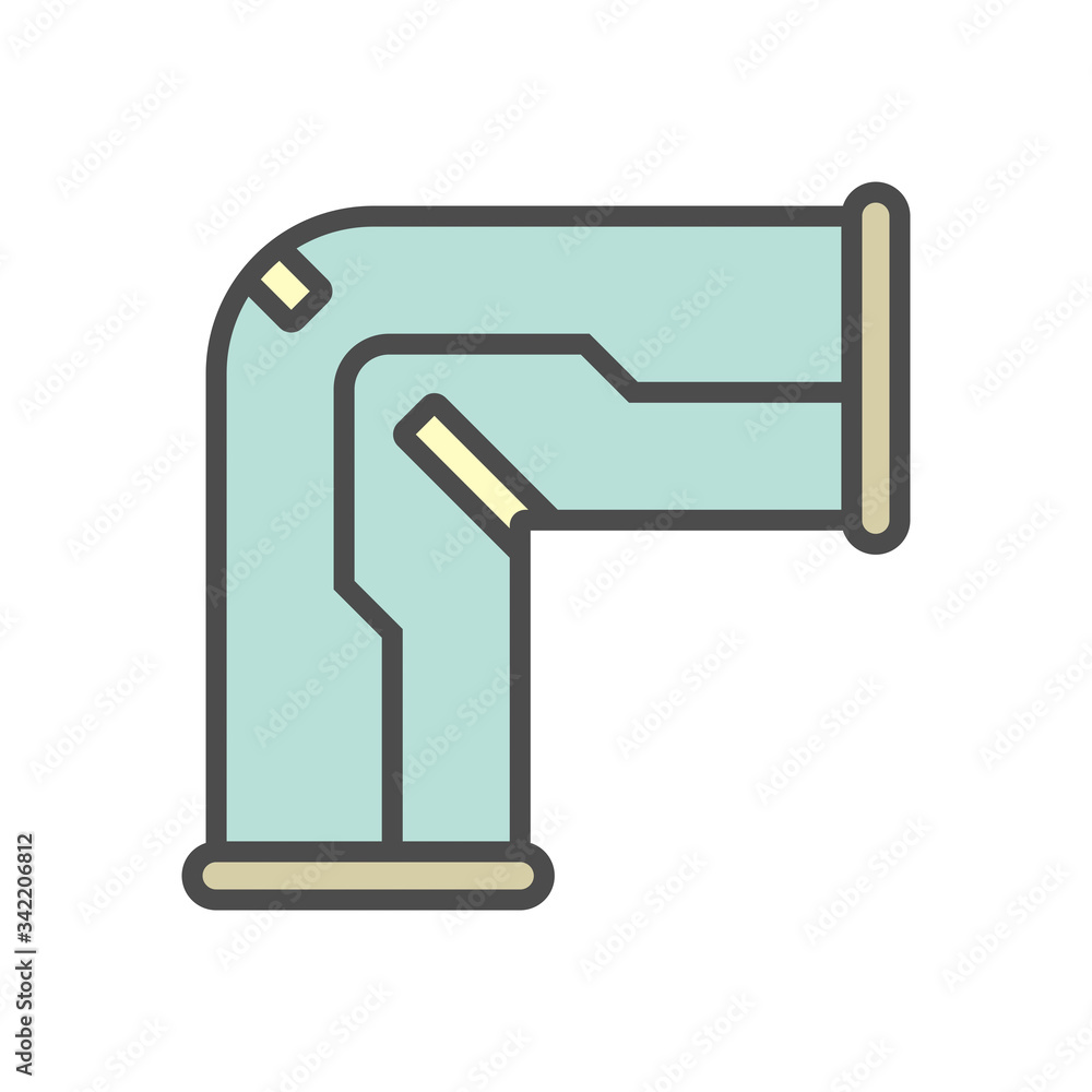 Decorative PVC Line Pipe Cover Vector Icon Also Called Decorative Duct decorative-pvc-line-pipe-cover-vector-icon-also-called-decorative-duct
