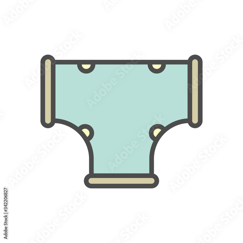 Decorative PVC line pipe cover vector icon. Also called decorative duct, cover guard, tube cover or connecting fitting. Part for air conditioner hvac system to hide refrigeration pipe on external wall