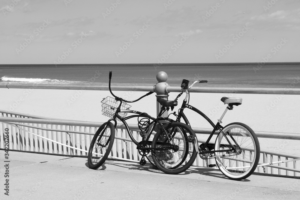 Obraz premium Beach Bikes