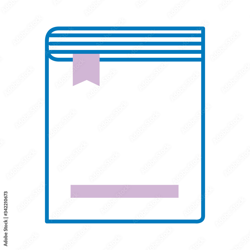 text book with ribbon marker line style icon text book with ribbon marker line style icon