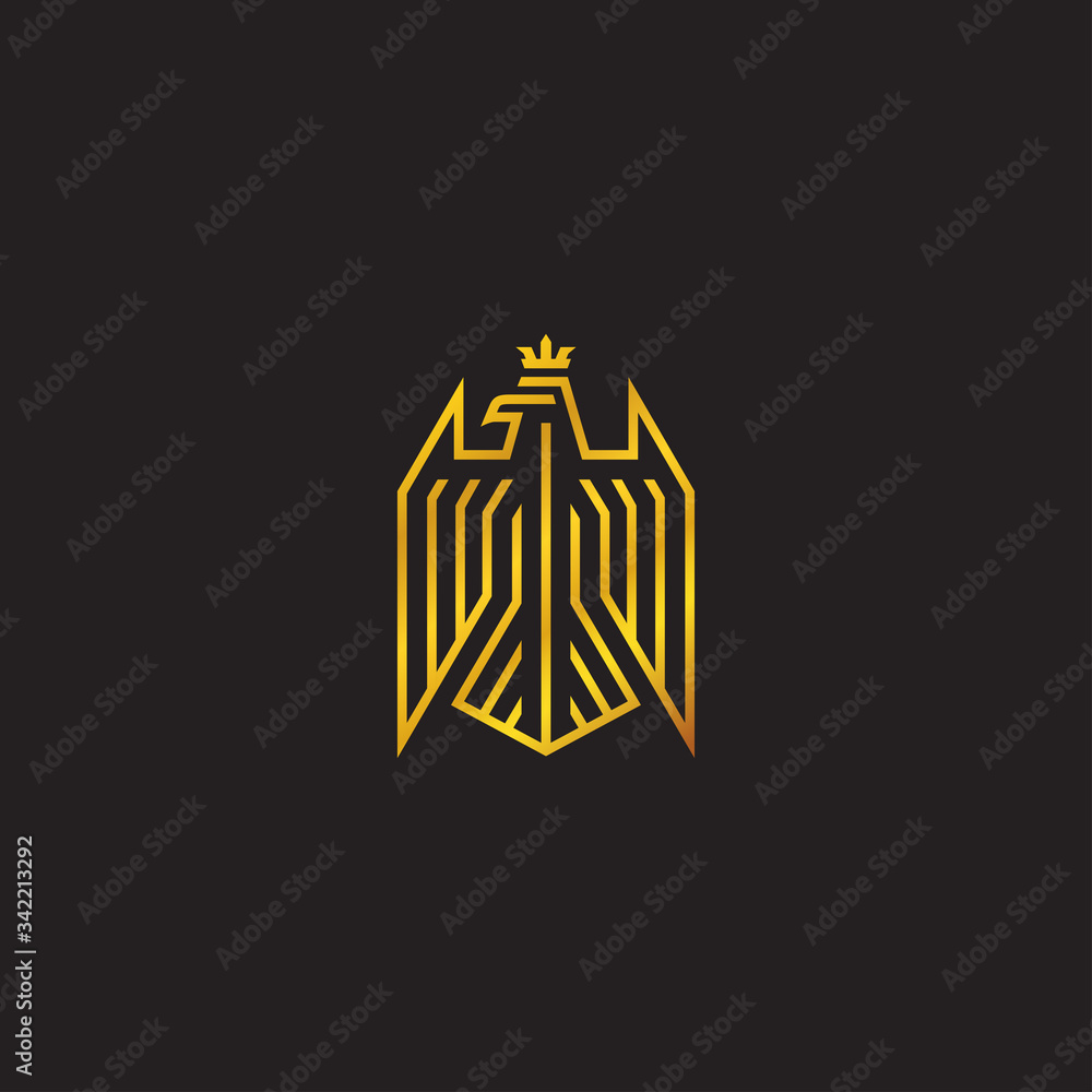 Falcon King Line Art