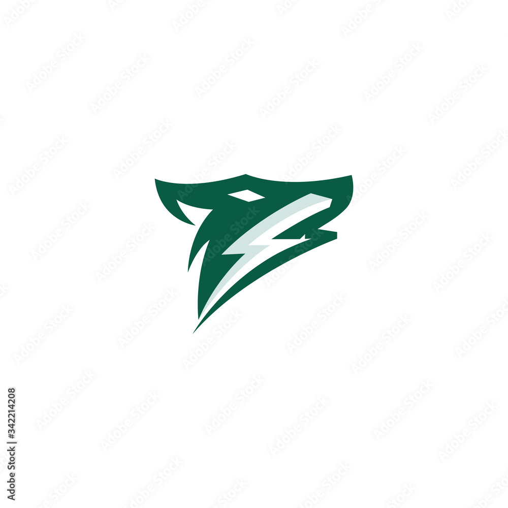 Creative Thunder Fox Logo-Symbol Creative Thunder Fox Logo-Symbol