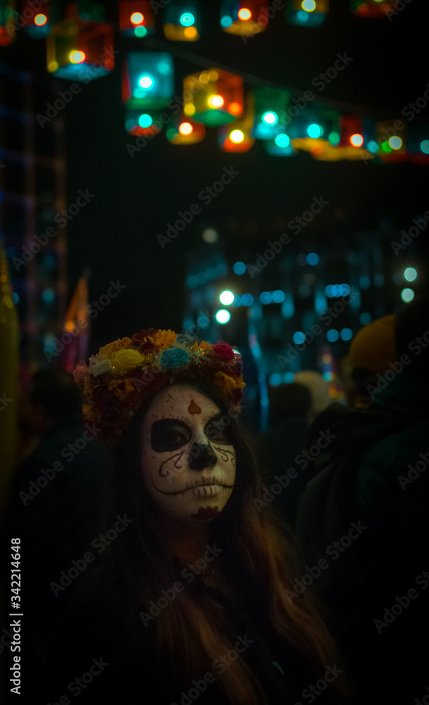 Colombian catrina - dead day México. Colombian catrina - dead day México.