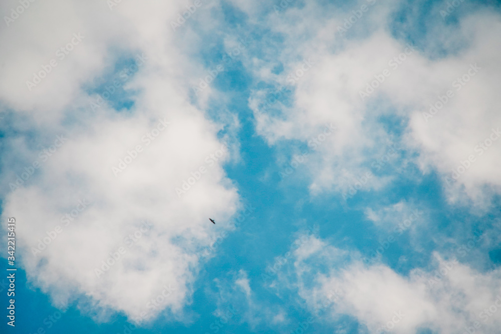 blue sky with clouds background