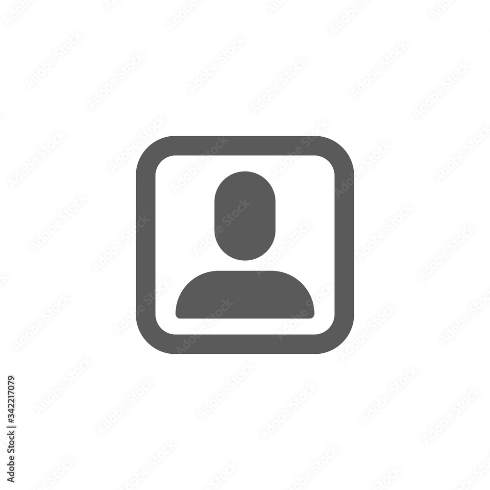 User profile vector icon. Person character pictogram for apps and social media profiles. User profile vector icon. Person character pictogram for apps and social media profiles.