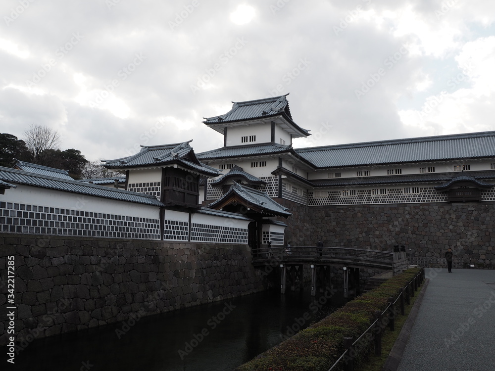 the kanazawa castle park in japan the kanazawa castle park in japan