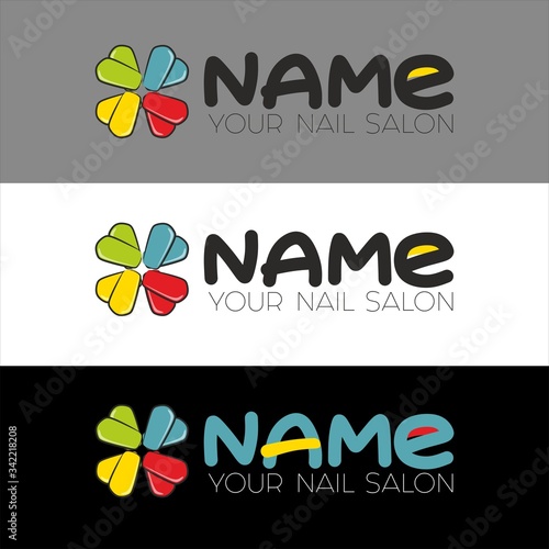 logo for a beauty and nail business studio