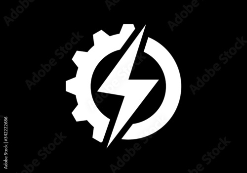 Electric logo and icon Vector design Template.Lightning Icon in Vector. Lightning Logo, Power Energy Logo Design Element,