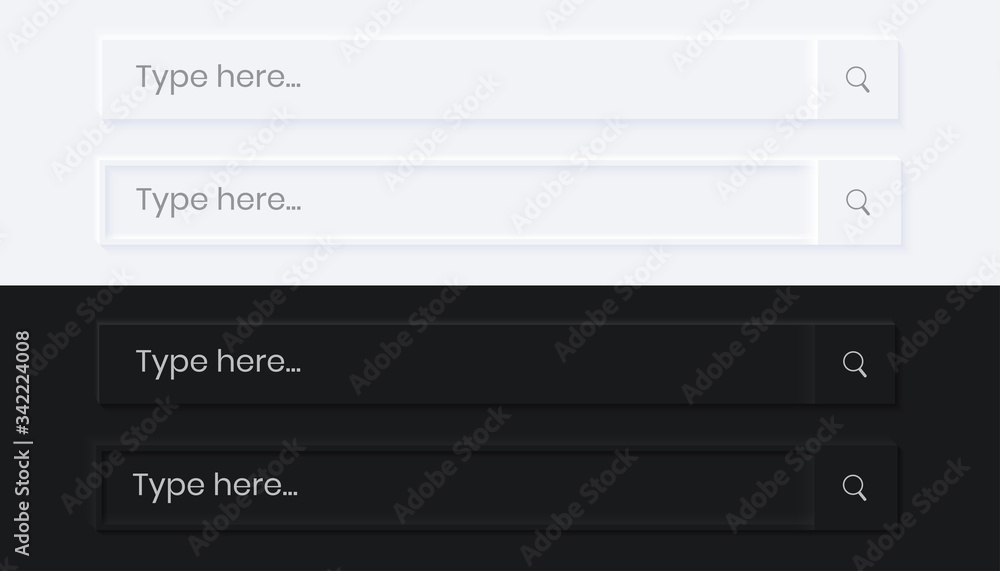 Square Search Bar Neumorphism UI Square Search Bar Neumorphism UI