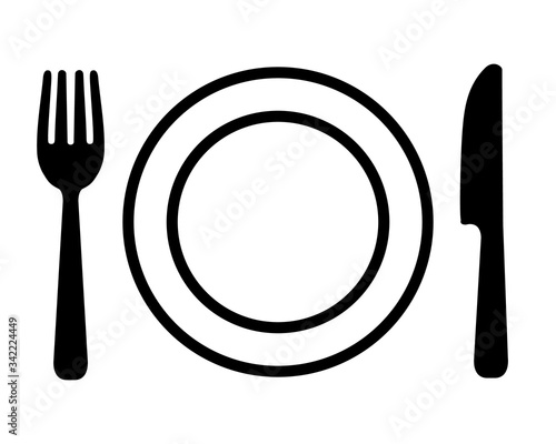 皿とナイフとフォーク イラスト Stock Vector Adobe Stock 皿とナイフとフォーク イラスト Stock Vector Adobe Stock