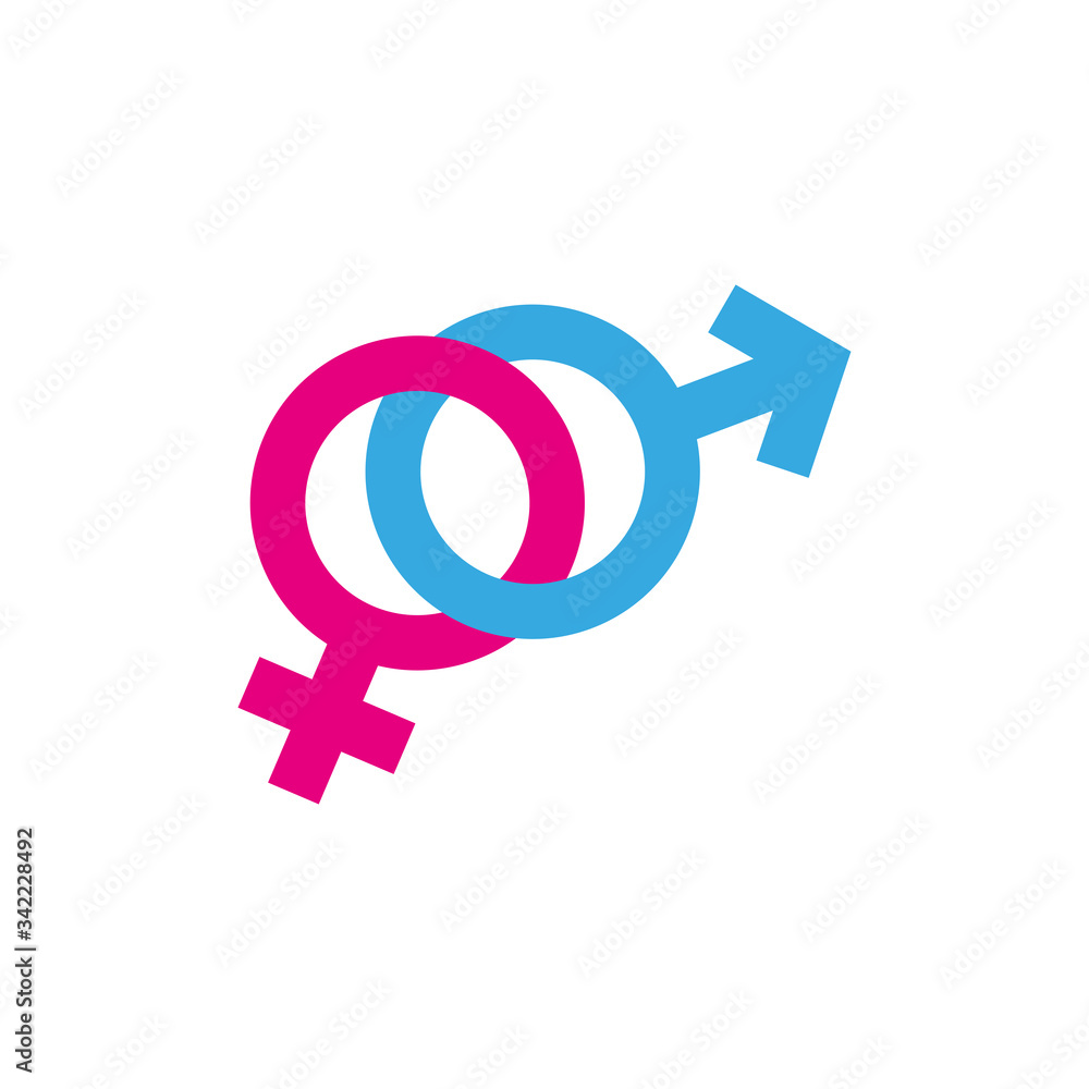 Gender symbol. design template vector Gender symbol. design template vector