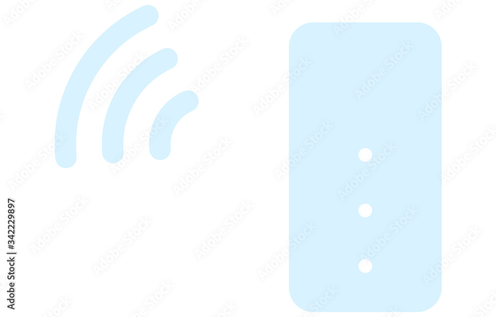 水色のルーターのイラスト水色のルーターのイラスト Stock Vector Adobe Stock