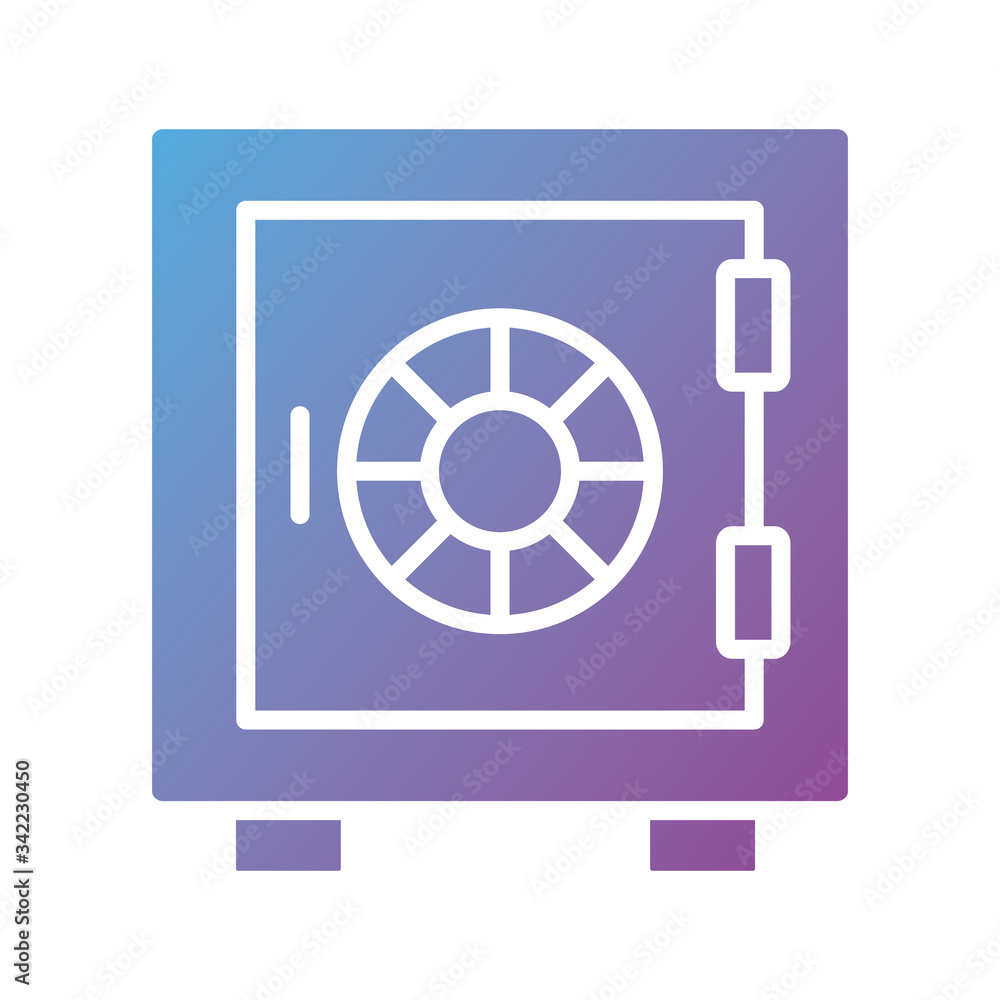 safe box silhouette style icon safe box silhouette style icon