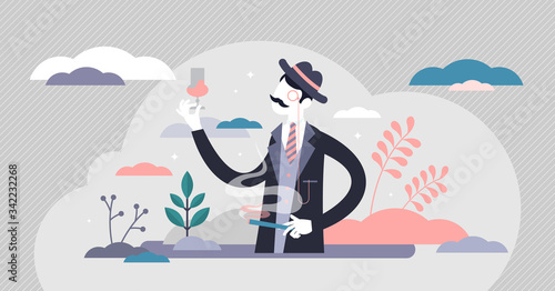 Snobbery vector illustration. Snob personality flat tiny persons concept.