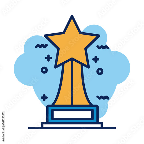star trophy detail style icon