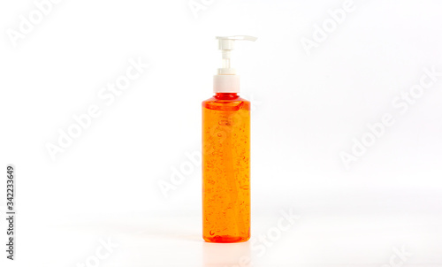 Hand gel bottle isolated On a white background