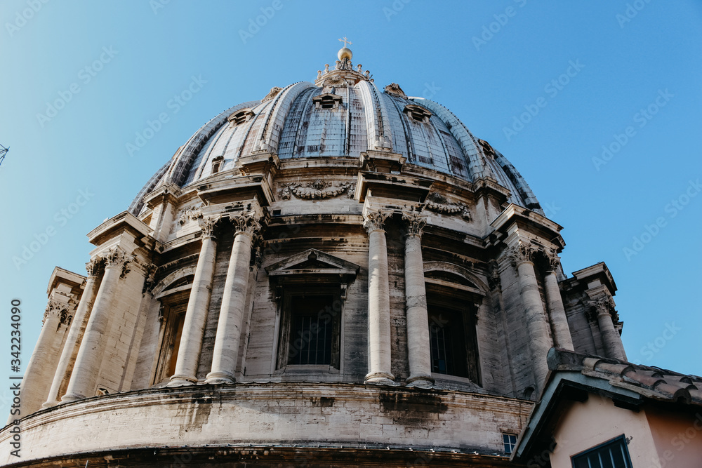 dome of st peter basilica rome italy