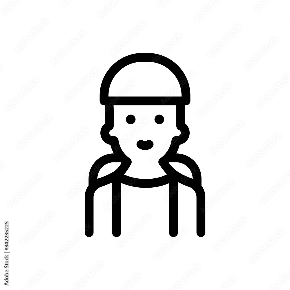 Obraz premium Traveler Line Icon