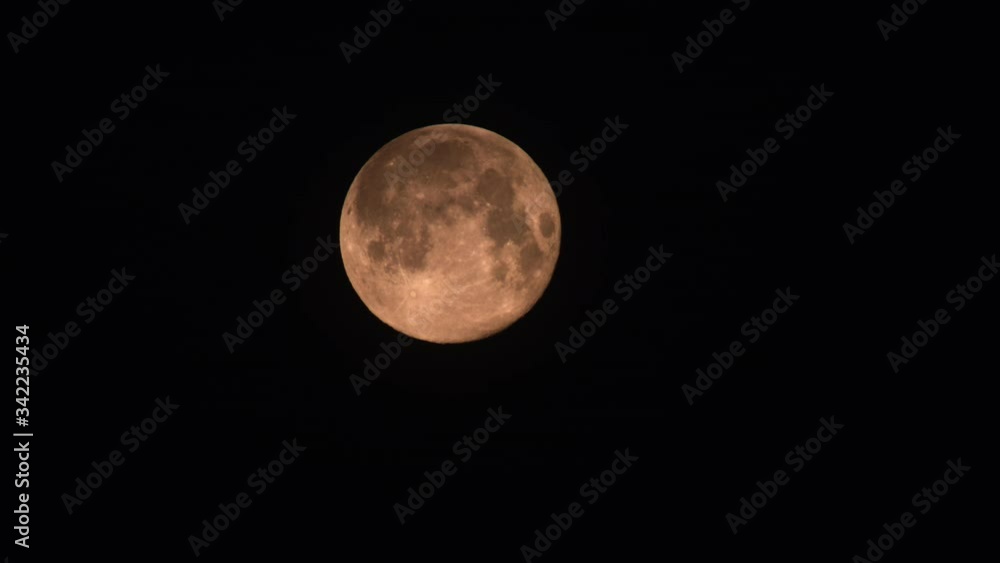 A full moon in black background - close up A full moon in black background - close up
