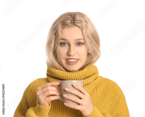 Beautiful young woman with ...