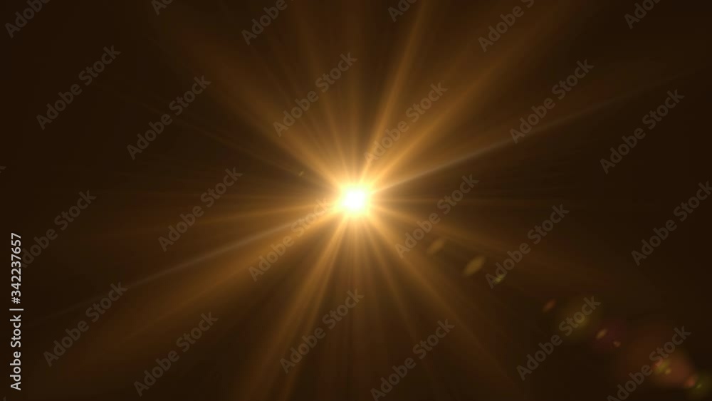Optical lens flare effect. 4K resolution. Very high quality and realistic.on black background Optical lens flare effect. 4K resolution. Very high quality and realistic.on black background