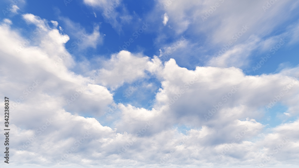 Sky abstract with many cloud background, Illustration Sky abstract with many cloud background, Illustration