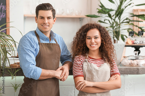 Portrait of business owners...