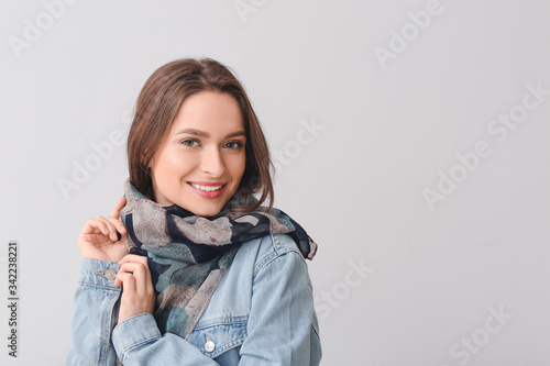 Beautiful young woman with ...