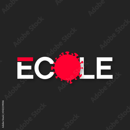 école et covid 19- pandémie, reprise scolaire illustration