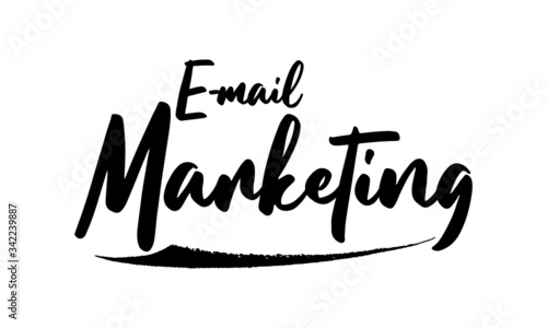 E-mail Marketing Calligraphy Black Color Text On White Background