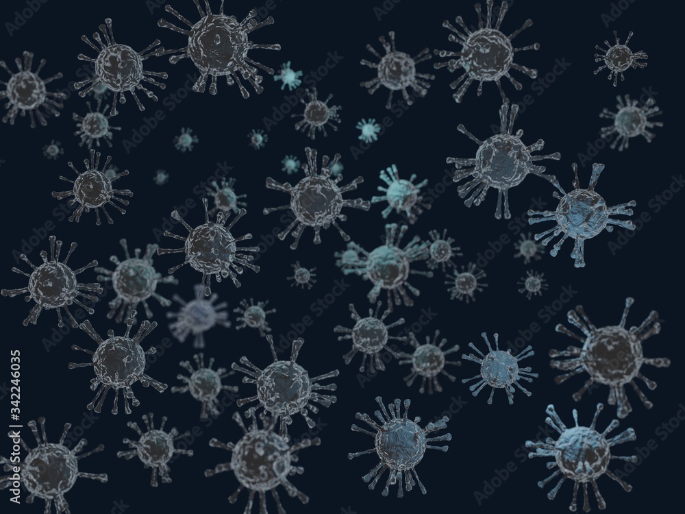 3D Render project dna shape of infected Corona Virus or Covid-19 in Lung Chest, Monitor show image close up of Covid virus graphic over black Isolated Background for multi purpose use 3D Render project dna shape of infected Corona Virus or Covid-19 in Lung Chest, Monitor show image close up of Covid virus graphic over black Isolated Background for multi purpose use