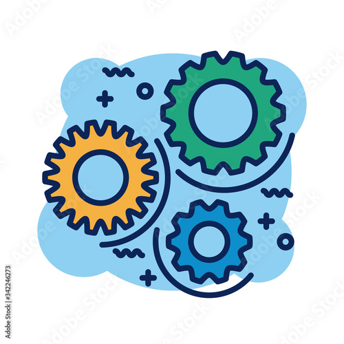 gears settings detail style icon