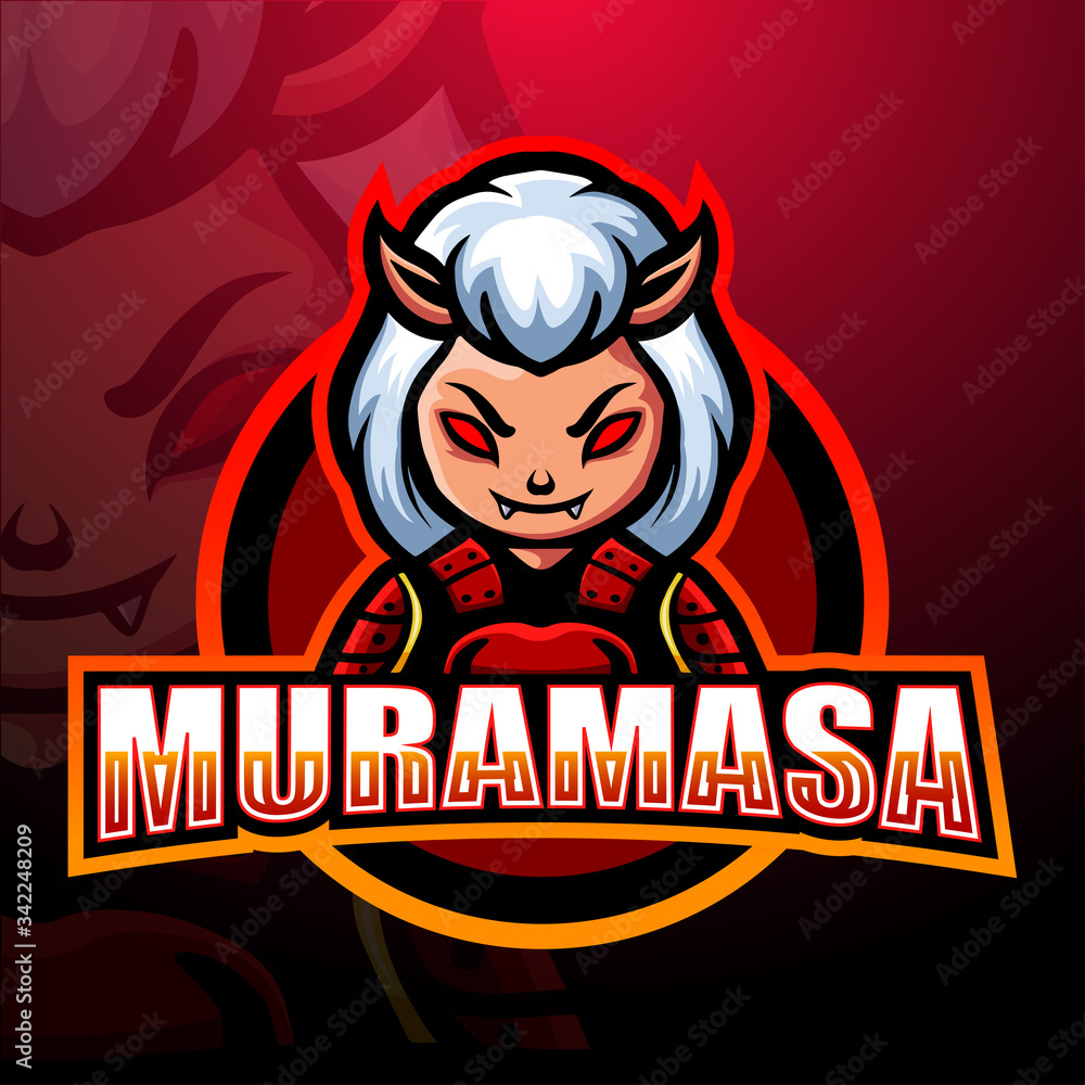 Muramasa mascot esport logo design