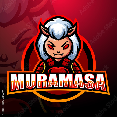Muramasa mascot esport logo design