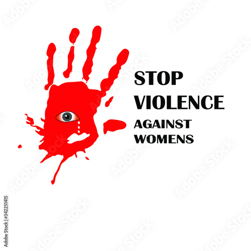 Vector illustration on the theme of International day for the elimination of violence against Women on November 25th.