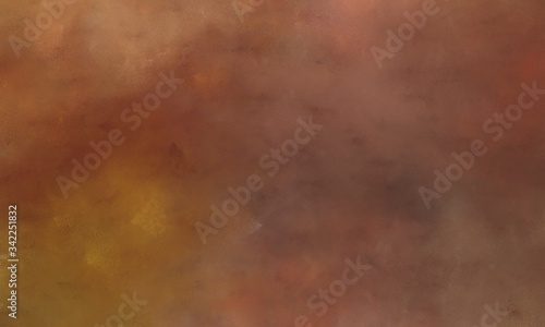 abstract painted art grunge banner background with brown, pastel brown and peru color with space for text or image