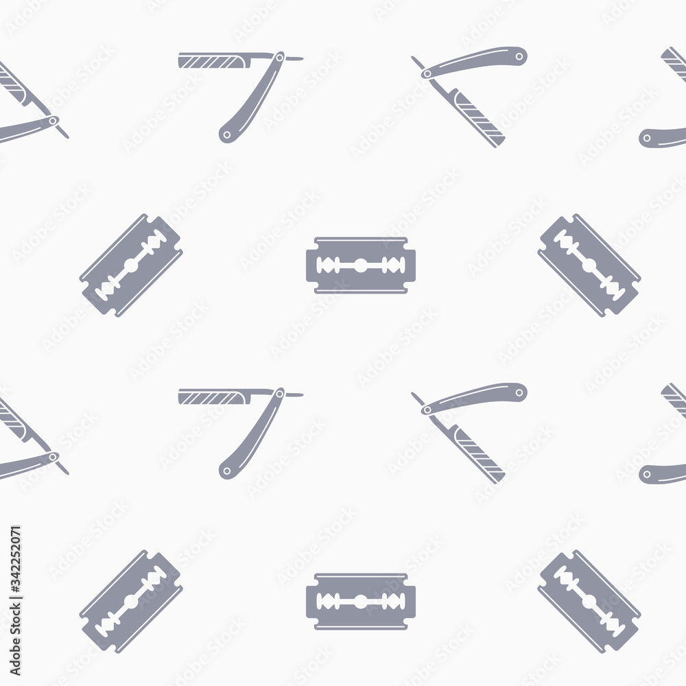 Wrapping paper - Seamless pattern of symbols barbershop for vector graphic design Wrapping paper - Seamless pattern of symbols barbershop for vector graphic design