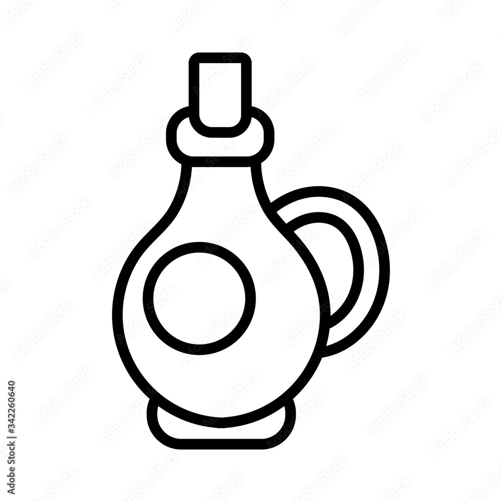 Obraz premium oil jar line style