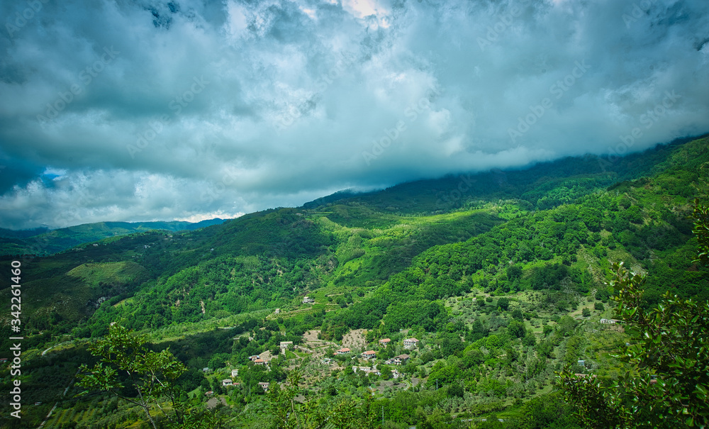 Obraz premium Glimpses of some mountains in Calabria, Italy.