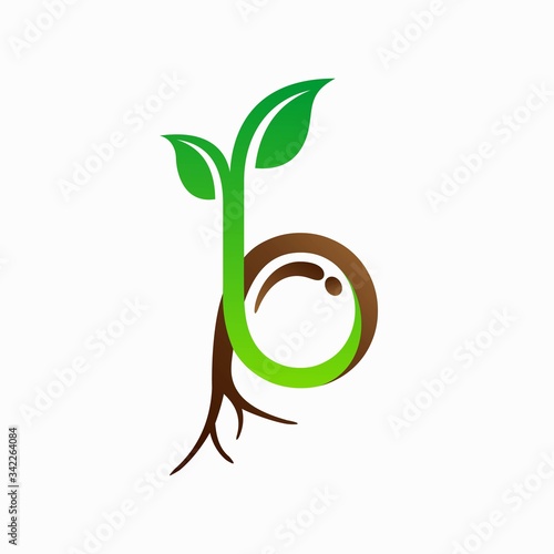 Seeds vector logo, letter d logo design